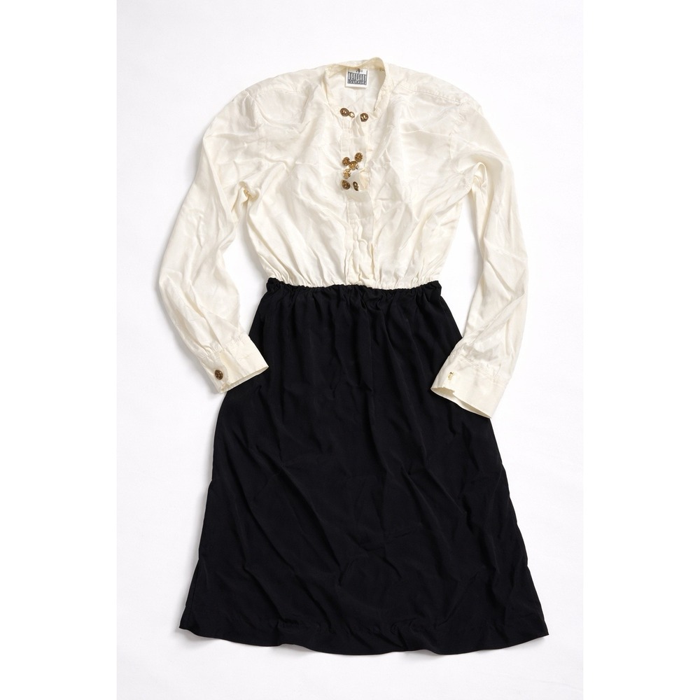 VTG Workshop Clothing‎ Women S/5 Blouse Short Dress Buttons Old Money Preppy 80s